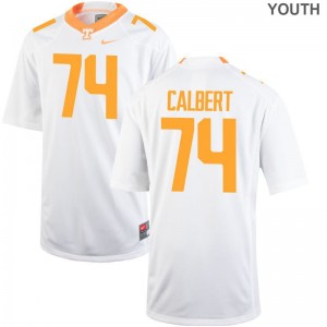 K'Rojhn Calbert Jerseys Vols Youth Game - White