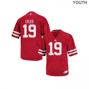 Kare Lyles Wisconsin Badgers Jersey Authentic Kids Jersey - Red