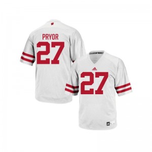 Kendric Pryor Wisconsin Badgers Youth Jersey White Authentic Jersey