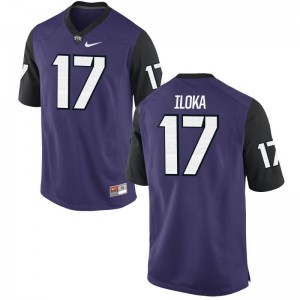 TCU Horned Frogs Kenny Iloka Player Jerseys For Men Game - Purple Black