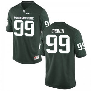 MSU Game For Men Green Kevin Cronin Jersey S-3XL