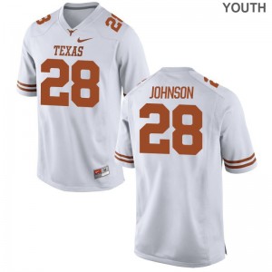 University of Texas Kirk Johnson Jersey Youth White Game