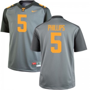 Gray Game Kyle Phillips Jerseys S-3XL Mens Tennessee Vols