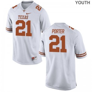 Youth Limited Longhorns Jersey of Kyle Porter - White