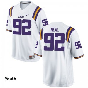 Lewis Neal LSU Player Jersey White Limited For Kids Jersey