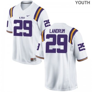 Louisiana State Tigers Football Jersey Louis Landrum Youth Limited White