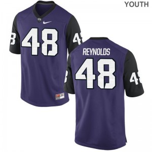 Texas Christian College Jersey Lucas Reynolds Limited Youth - Purple Black