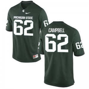 Luke Campbell Mens Jerseys Michigan State Spartans Limited - Green