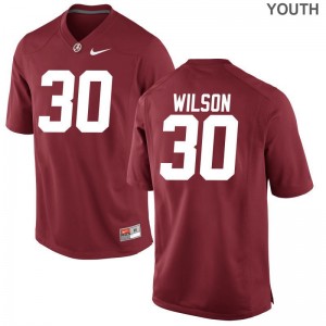 Limited Red Youth(Kids) Bama Jerseys of Mack Wilson