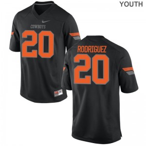 Oklahoma State Cowboys Black Youth Game Malcolm Rodriguez Jerseys S-XL