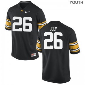 Marcel Joly Game Jersey Youth College Iowa Black Jersey