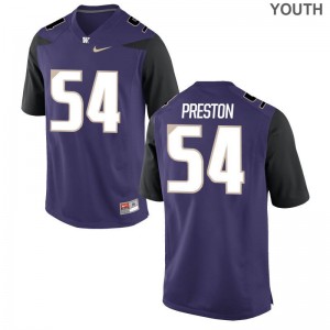 Matt Preston Washington Huskies Jerseys Game Purple For Kids