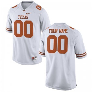 Customized Jerseys Longhorns Limited For Men - White