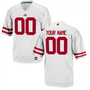 Wisconsin Badgers Customized Jerseys S-3XL Limited White Mens