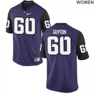 Nate Guyton Texas Christian University Jersey S-2XL Ladies Limited - Purple Black