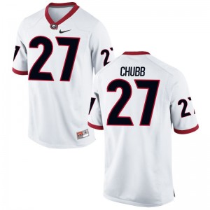 White For Men Limited UGA Jerseys of Nick Chubb