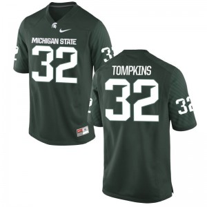 Nick Tompkins Michigan State Spartans Ladies Jersey Green NCAA Limited Jersey