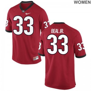 UGA Bulldogs Robert Beal Jr. Game Women Jersey - Red