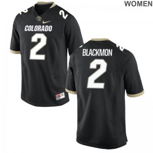 Ronnie Blackmon University of Colorado Jersey S-2XL For Women Game Black