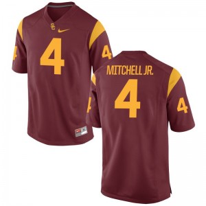 Trojans College Jersey of Steven Mitchell Jr. For Men Limited - White