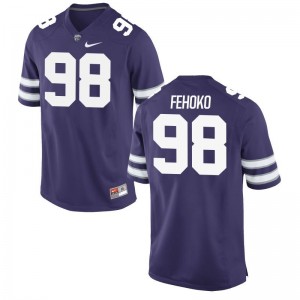 Tevita Fehoko Game Jerseys For Men K-State Purple Jerseys