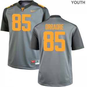 Thomas Orradre Tennessee Volunteers Player Jersey Gray Youth(Kids) Game
