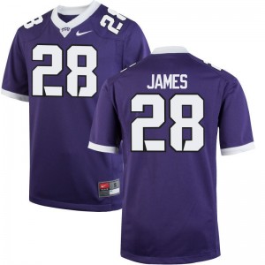 Tony James Game Jerseys Men Horned Frogs Purple Jerseys