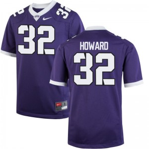 Travin Howard TCU Jersey Game Mens Purple Jersey