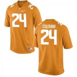 Trey Coleman Jersey Tennessee Vols Orange Game For Men High School Jersey