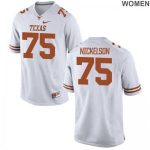 Texas Longhorns Tristan Nickelson Jersey Limited Ladies White