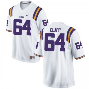 LSU William Clapp NCAA Jersey Limited For Women White