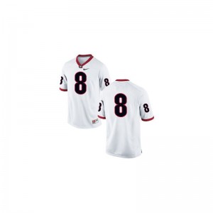 A.J. Green Jerseys S-2XL For Women UGA Bulldogs #8 White Limited