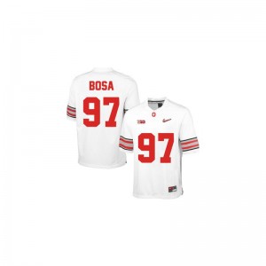Ohio State Game Joey Bosa Ladies College Jersey - #97 White Diamond Quest Patch