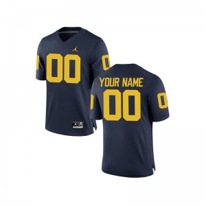 University of Michigan Limited For Kids Brand Jordan Navy Custom Jerseys